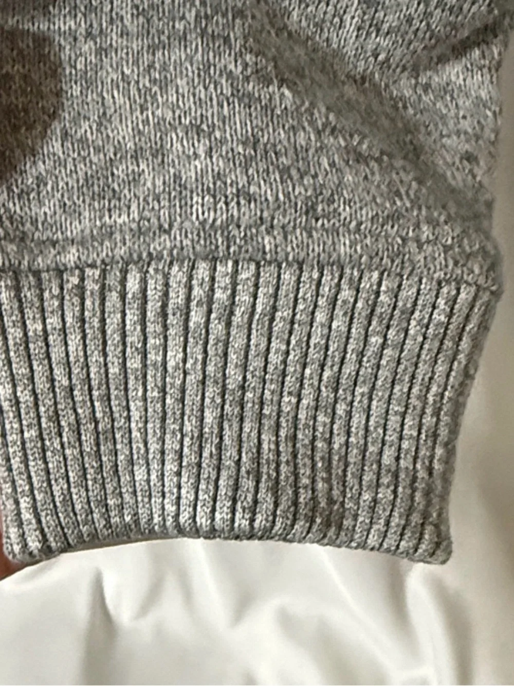 NWOT Banana Republic Men's XL Gray Mock Neck Henley Button Pullover Sweater